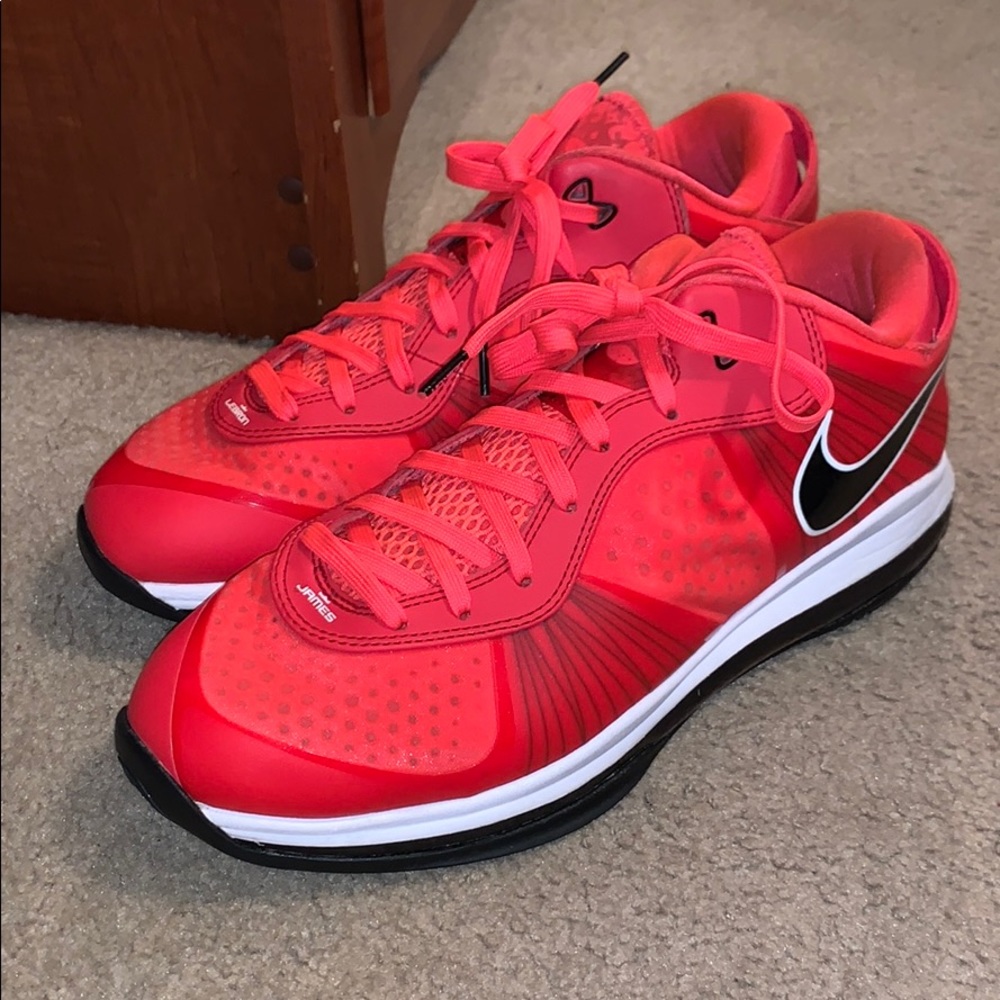Solar Red Lebron V8 Low sz 10.5